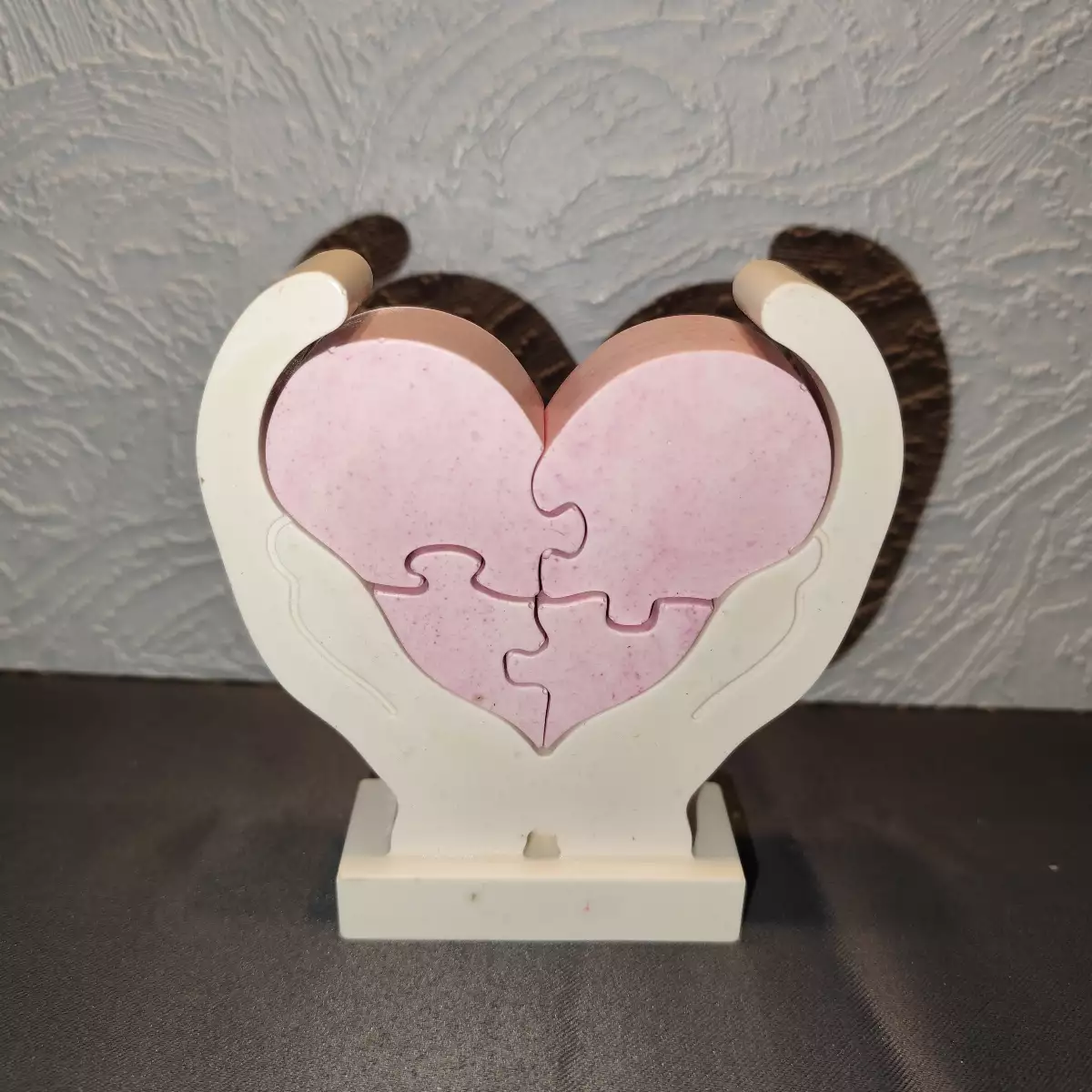 Puzzle Cœur en Jesmonite