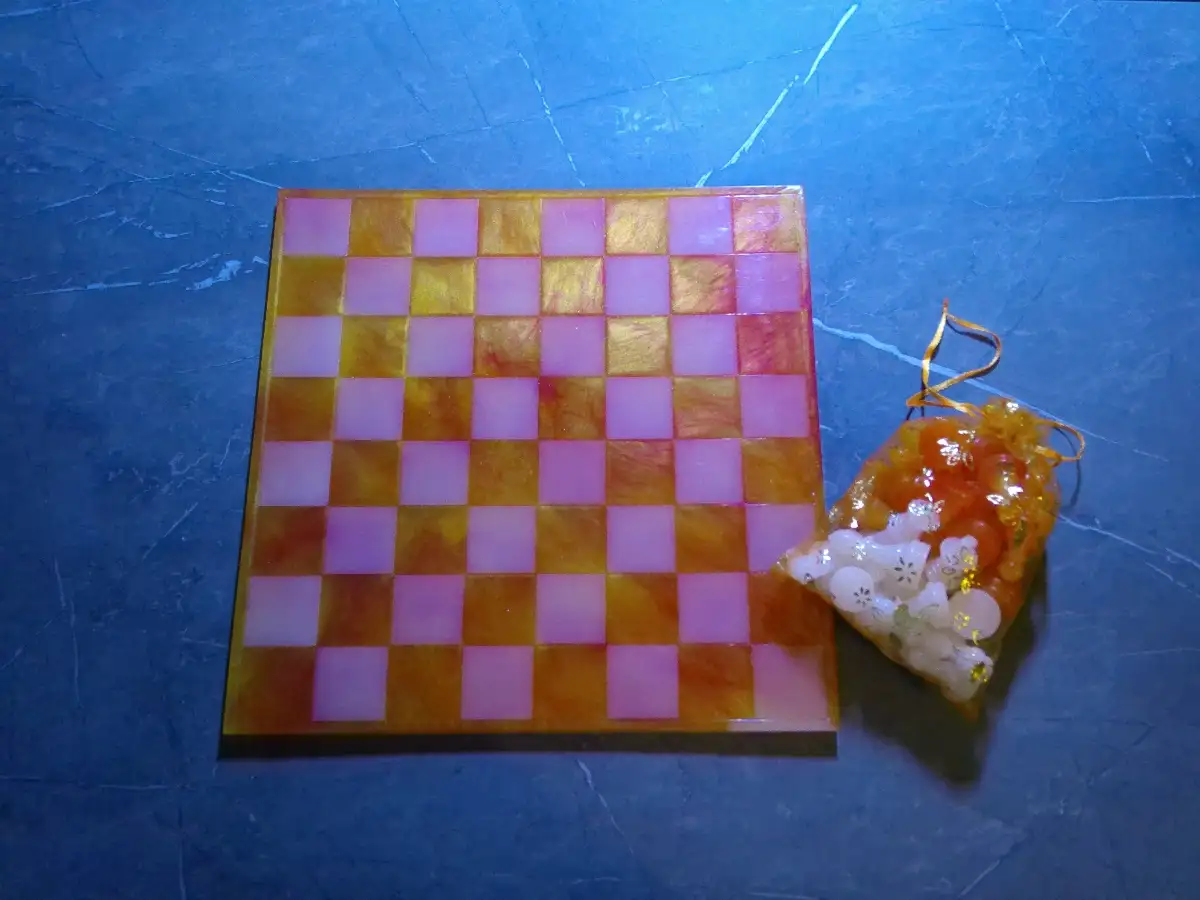 Jeu d'échec en résine