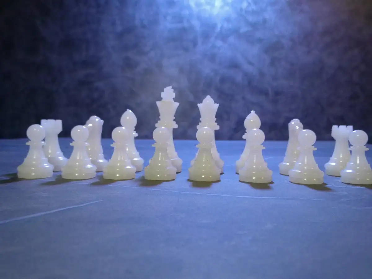 Jeu d'échec en résine