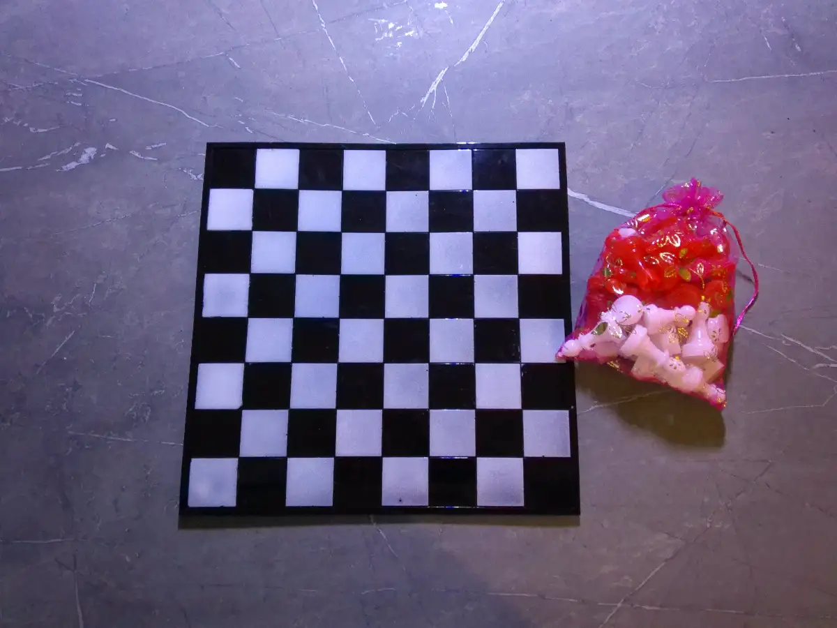 Jeu d'échec en résine