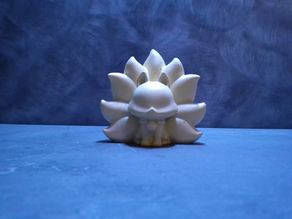 Renard à 9 Queues en Jesmonite