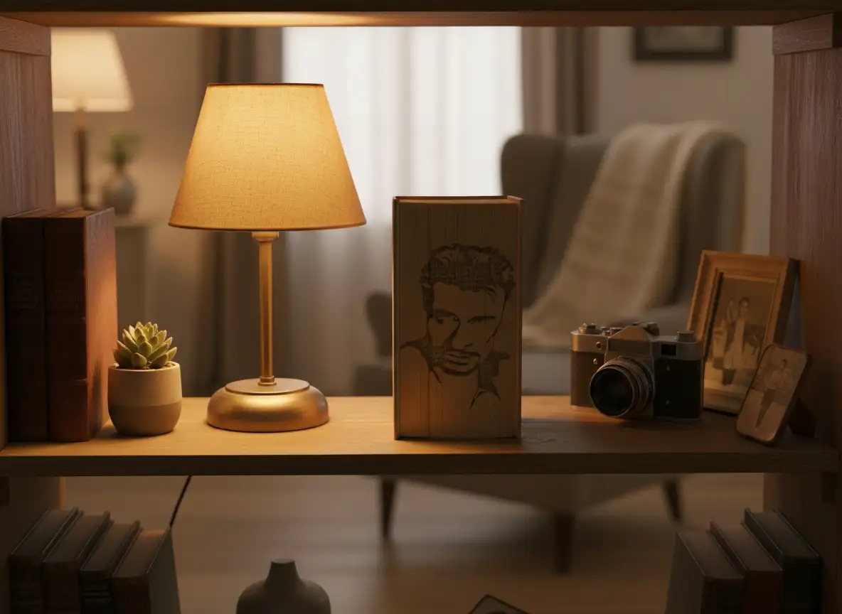 Johnny Hallyday. Livre plié et découpé à la main