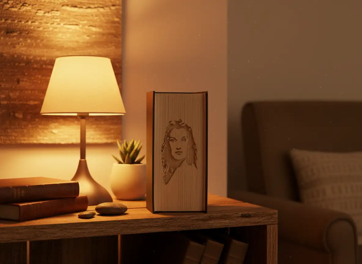 Céline Dion. Livre plié et découpé à la main